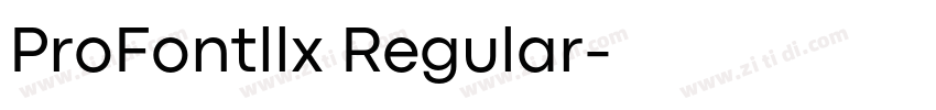 ProFontllx Regular字体转换
